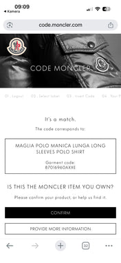 Moncler Longsleeve Poloshirt (L)