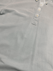 Világoskék vintage stílusú gombos galléros póló, streetwear divat