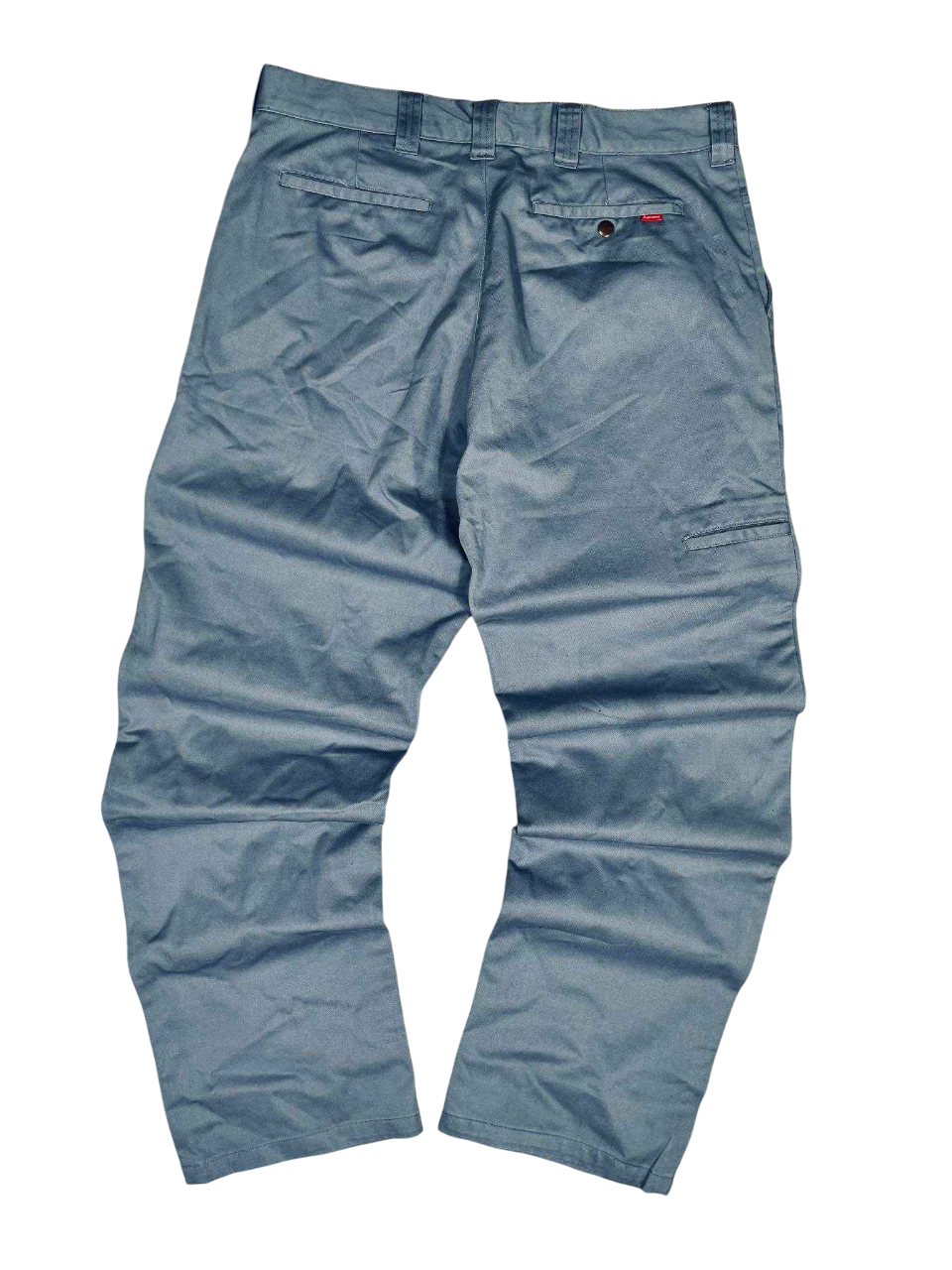 Szürke vintage streetwear nadrág hátsó zsebekkel, férfi divat ruhadarab