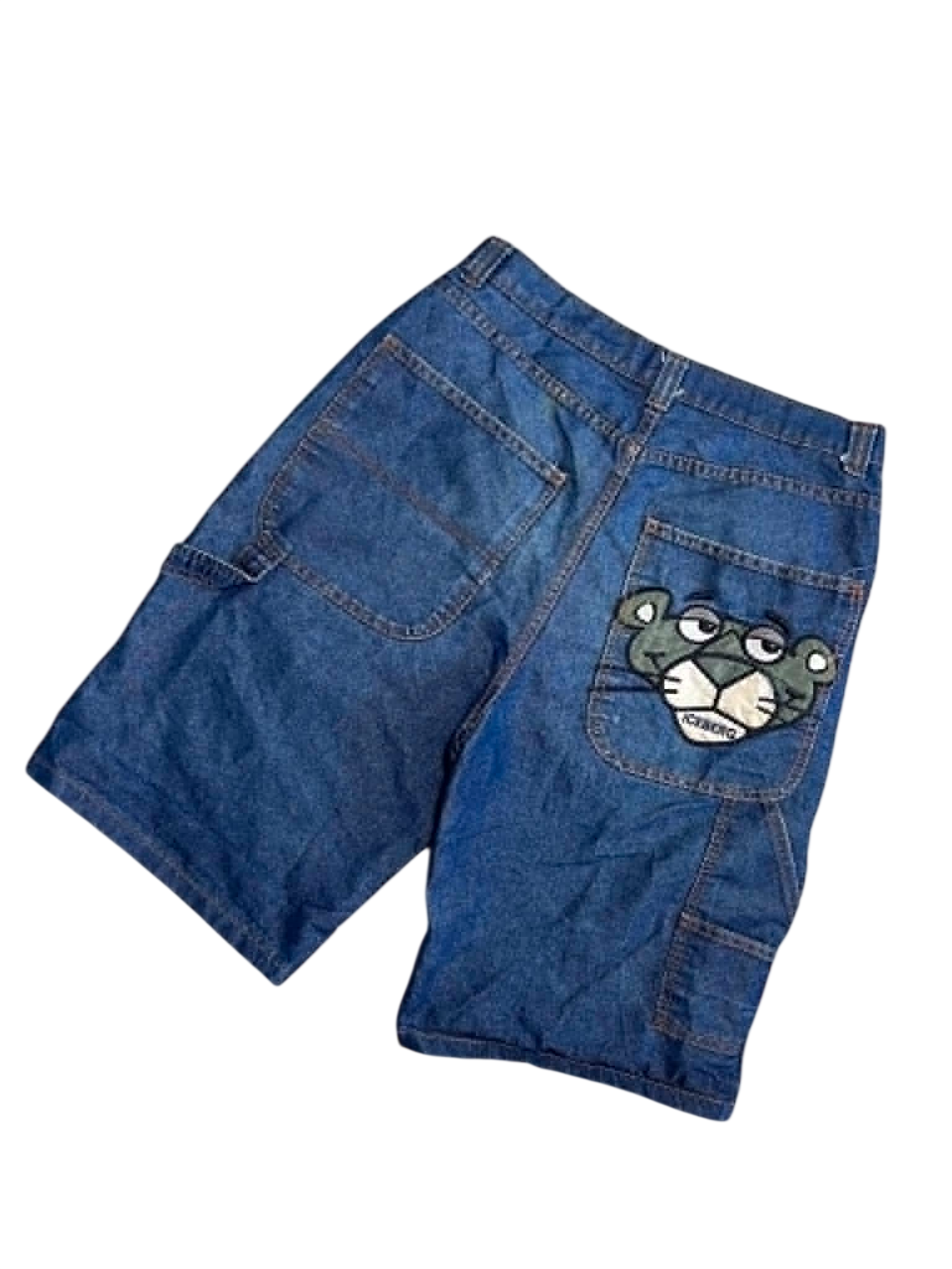 BIG PRINT Y2K Denim Shorts (M-34)