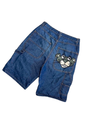 BIG PRINT Y2K Denim Shorts (M-34)
