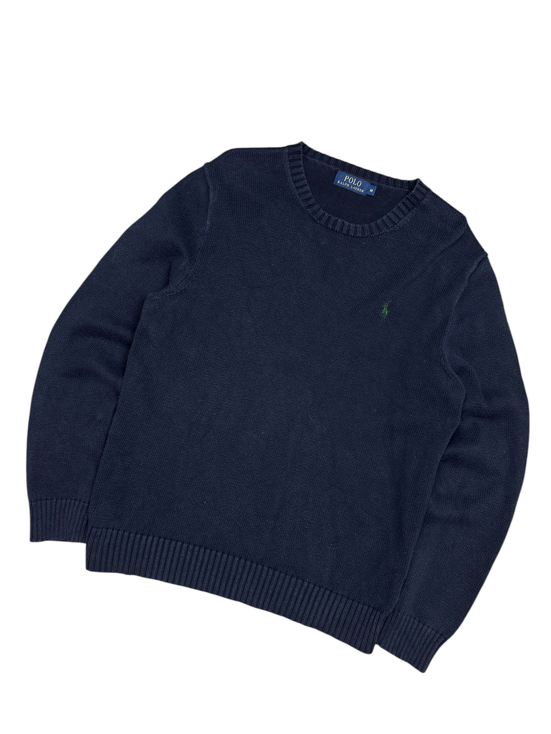 Polo Ralph Lauren Navy Knitted Crewneck (M)