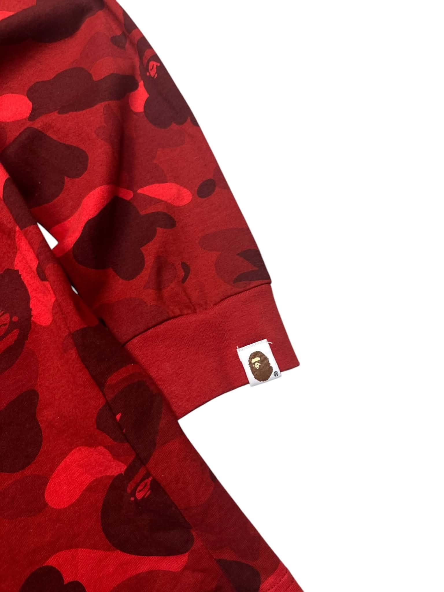 A Bathing Ape (BAPE) Color Camo College Longsleeve T-Shirt (S)