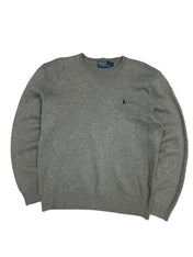 Polo Ralph Lauren Vintage Grey Knitted Crewneck (XL)