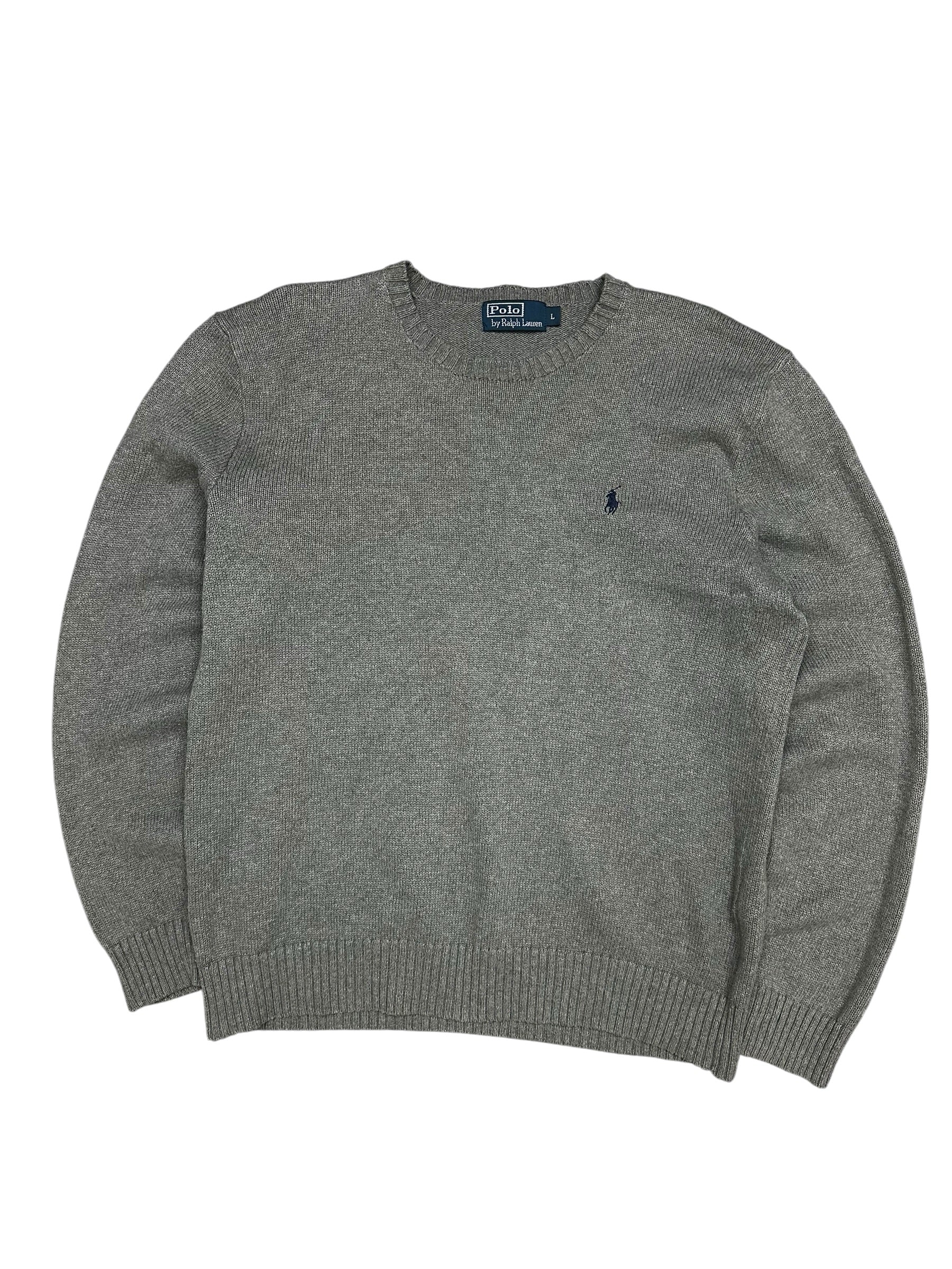 Polo Ralph Lauren Vintage Grey Knitted Crewneck (XL)