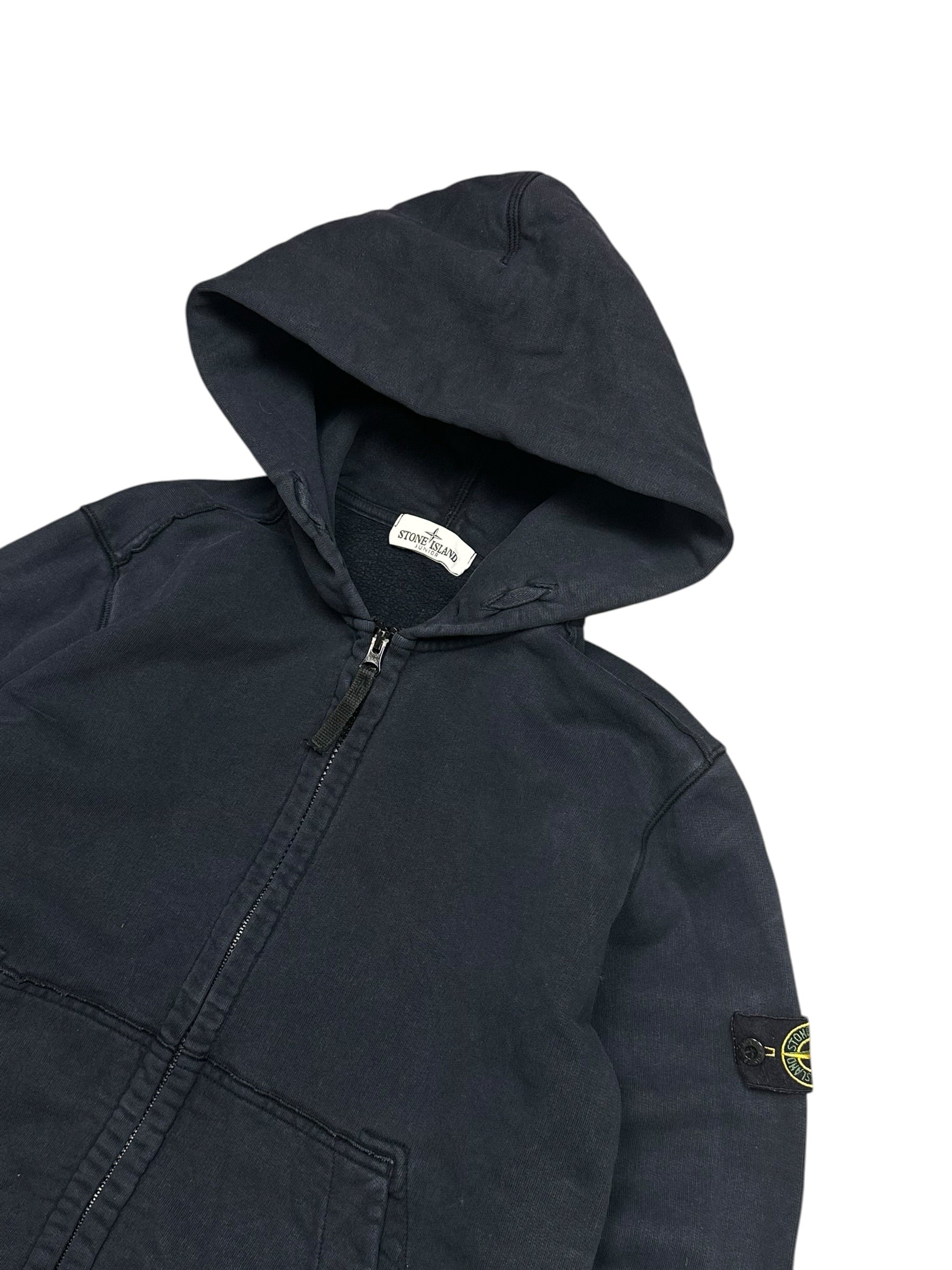 Stone Island Navy Full Zip Up Hoodie (M)