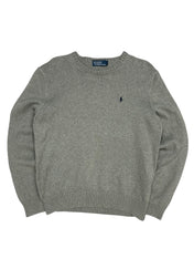 Polo Ralph Lauren Vintage Grey Knitted Crewneck (S-M)