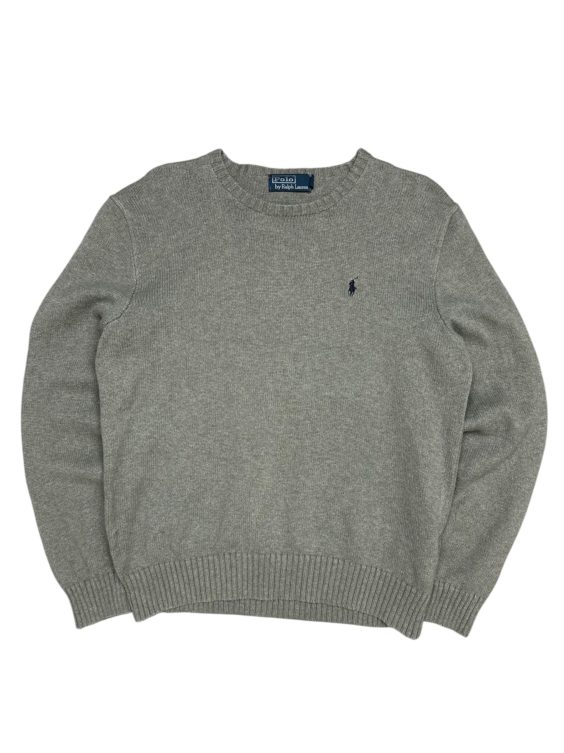 Polo Ralph Lauren Vintage Grey Knitted Crewneck (S-M)