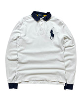 Polo Ralph Lauren White Bigpony Longsleeve Poloshirt (M)