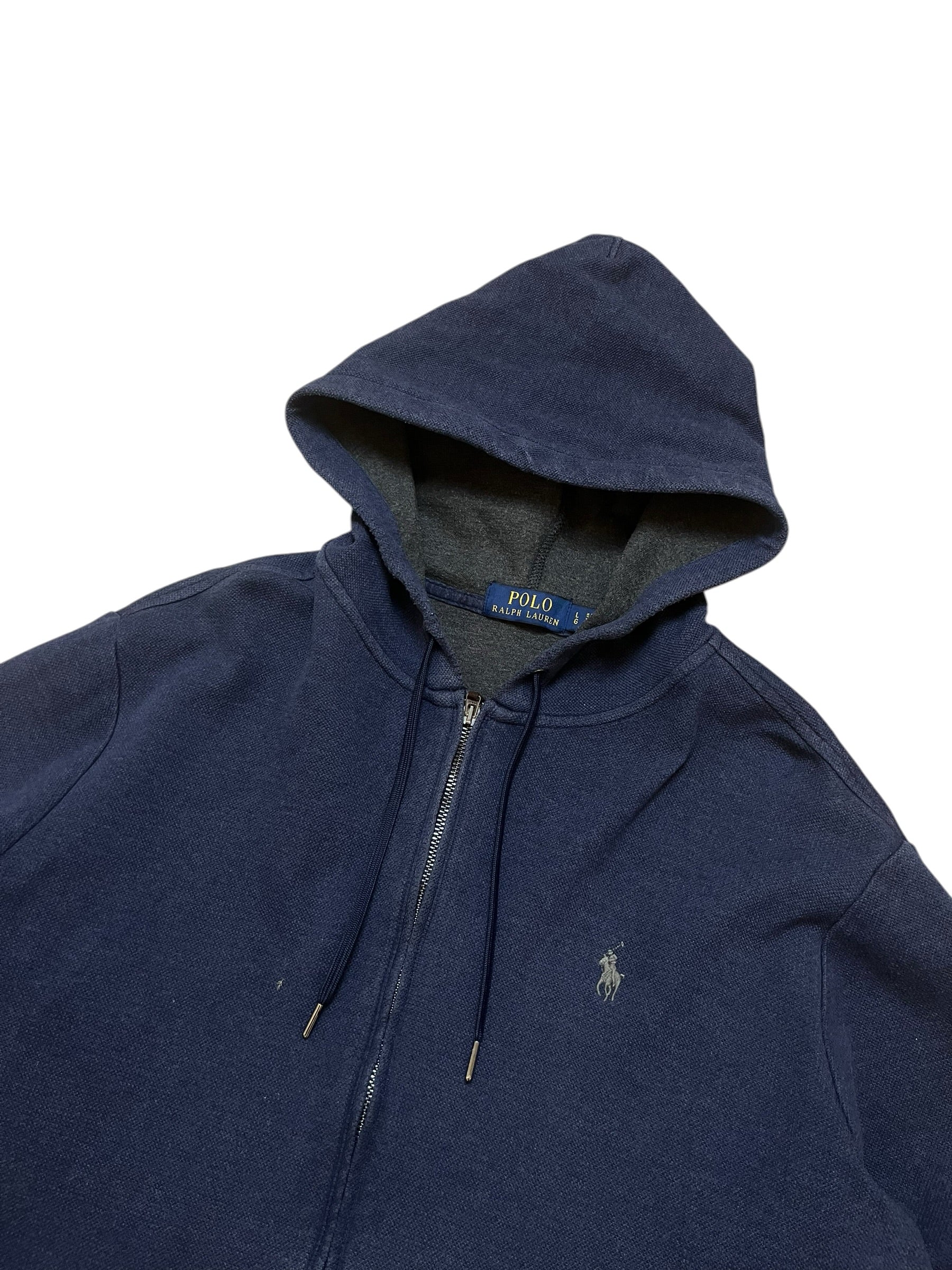 Polo Ralph Lauren Navy Full Zip Up Hoodie (L)