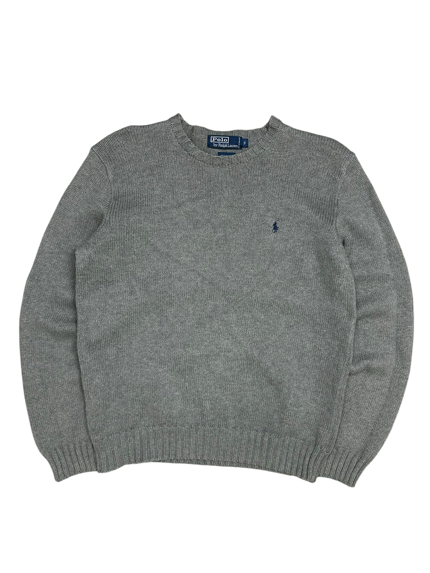 Polo Ralph Lauren Vintage Grey Knitted Crewneck (S-M)