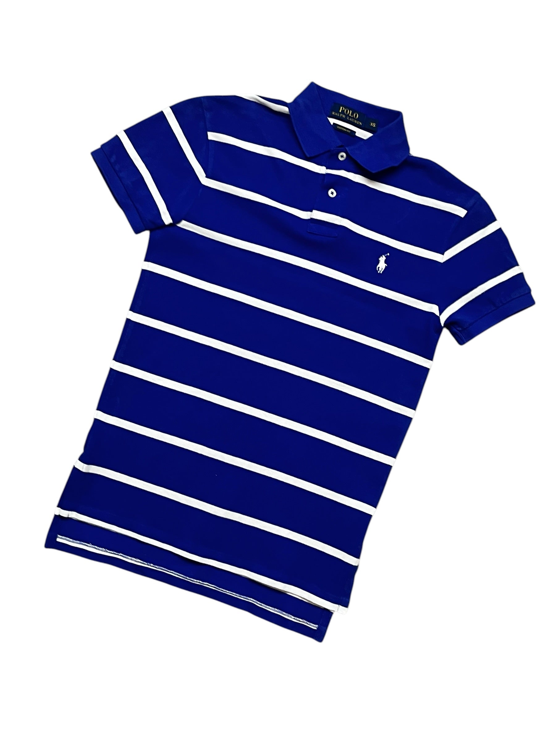 Polo Ralph Lauren Blue Striped Poloshirt (XS)