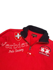La Martina Verbier Polo Society 1/4 Quarter Zip Up (S-M)