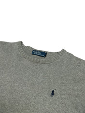 Polo Ralph Lauren Vintage Grey Knitted Crewneck (S-M)