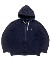 Polo Ralph Lauren Navy Full Zip Up Hoodie (XXL)