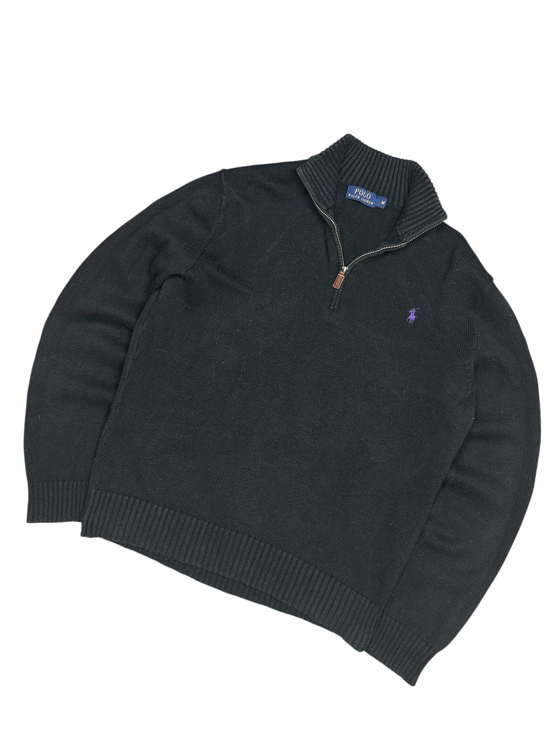 4 Quarter Zip Knit Pulover (M)