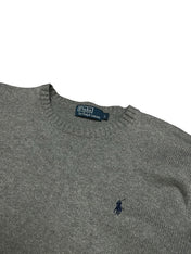 Polo Ralph Lauren Vintage Grey Knitted Crewneck (XL)