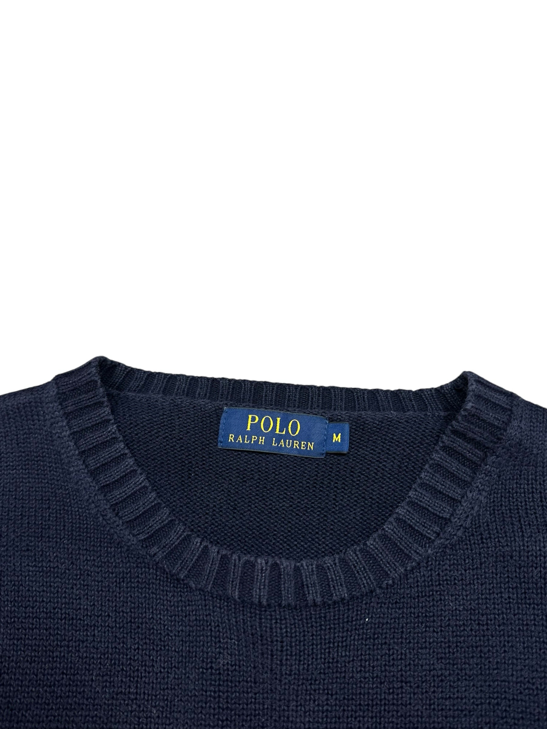 Polo Ralph Lauren Navy Knitted Crewneck (M)
