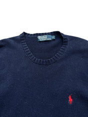 Polo Ralph Lauren Navy Knitted Crewneck (S)
