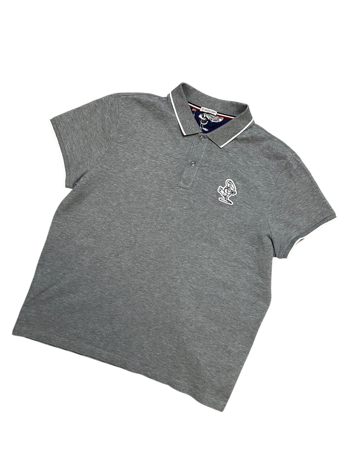 Moncler RARE Patch Logo Poloshirt (XL)
