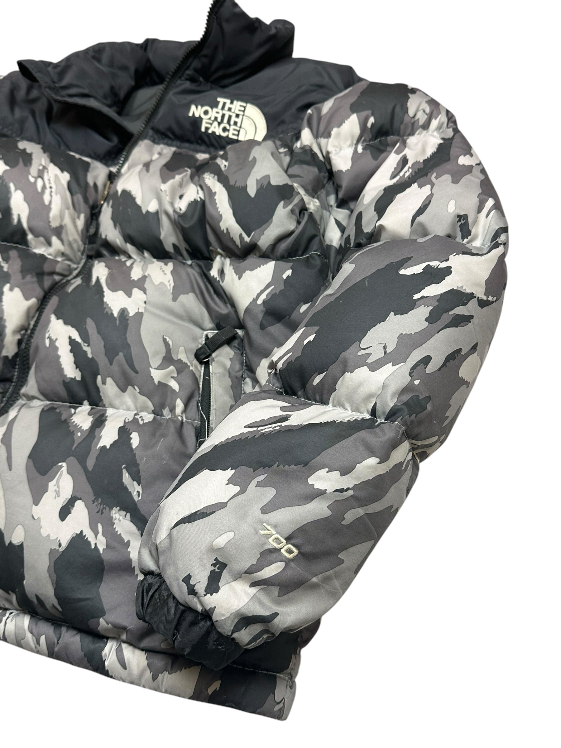 The North Face Nuptse 700 Camo Puffer Jacket (M)