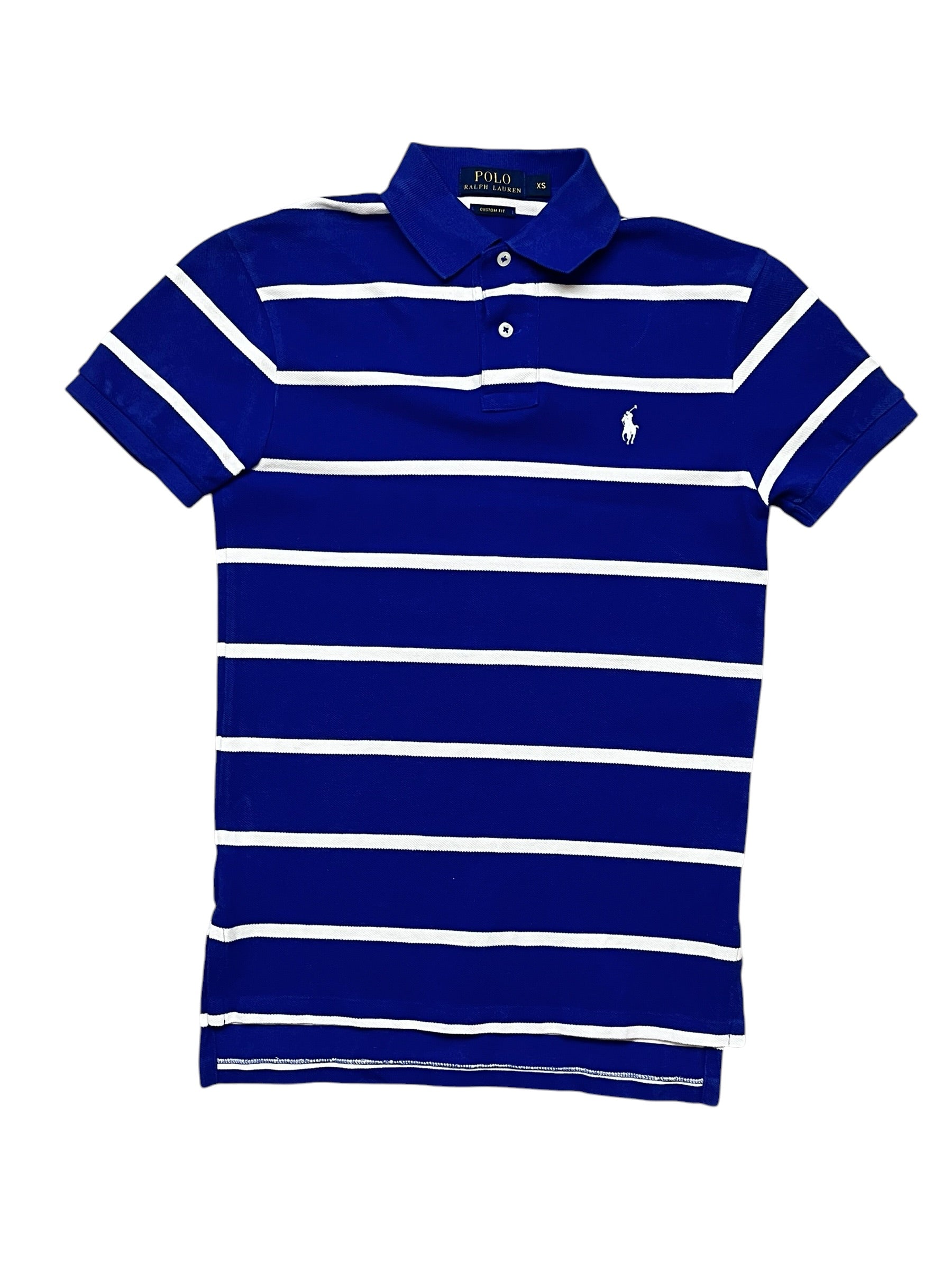 Polo Ralph Lauren Blue Striped Poloshirt (XS)