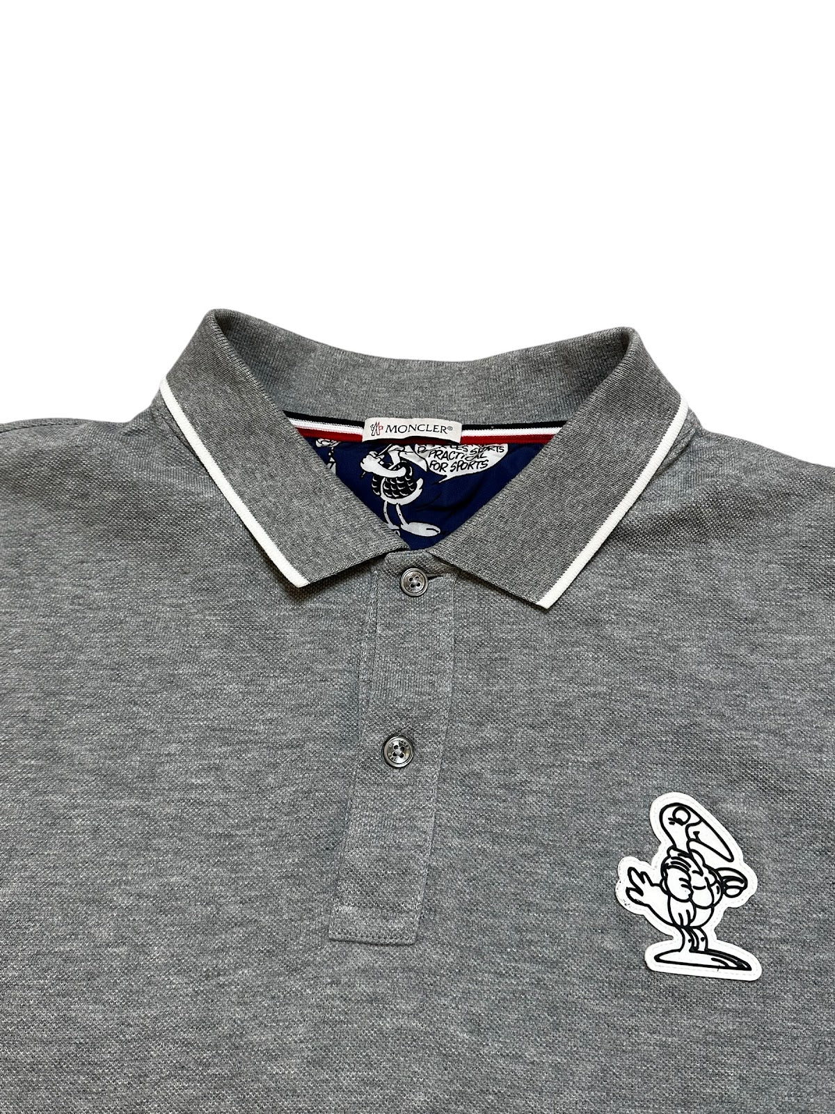 Moncler RARE Patch Logo Poloshirt (XL)