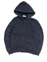 Stone Island Navy Full Zip Up Hoodie (XS)