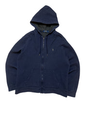 Polo Ralph Lauren Navy Full Zip Up Hoodie (L)