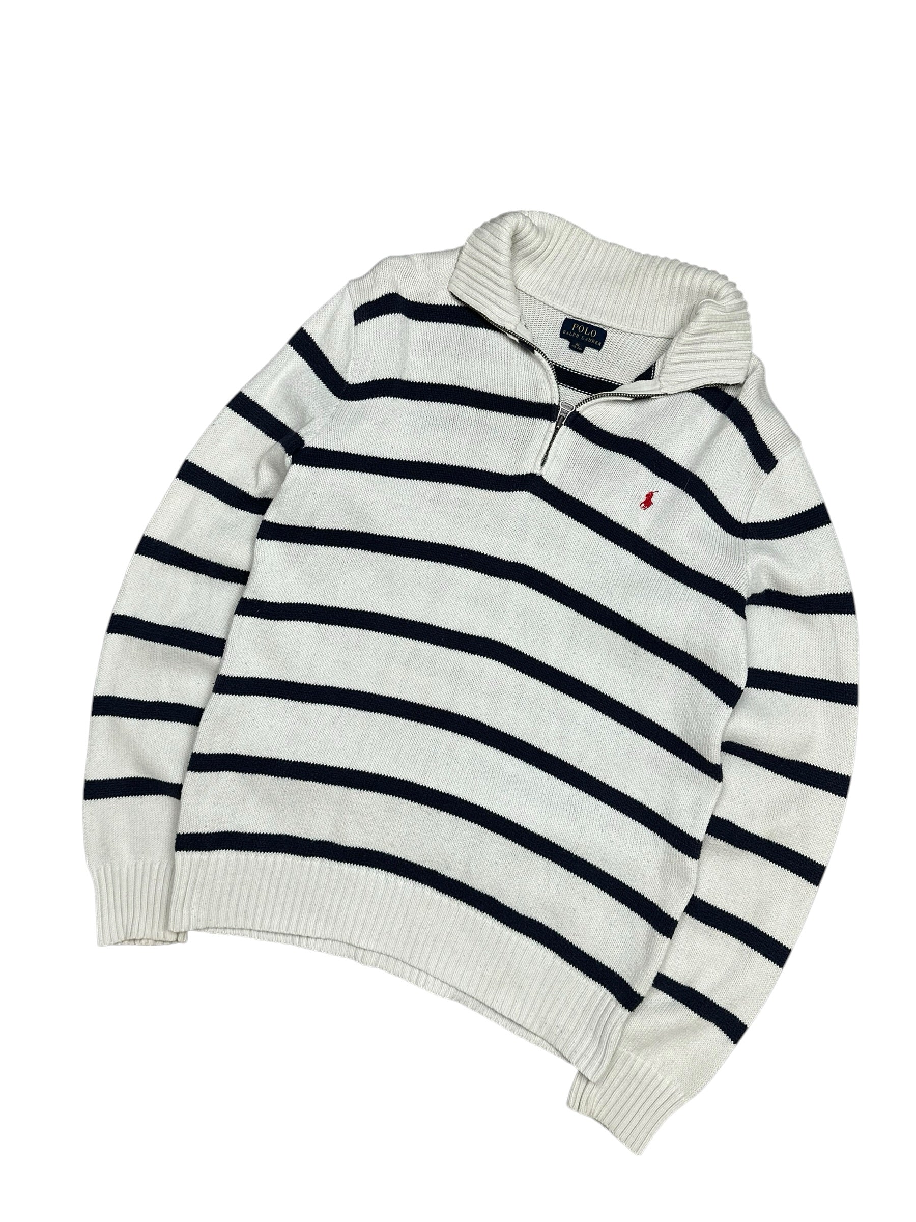 4 Quarter Zip Knit Pulover (M)