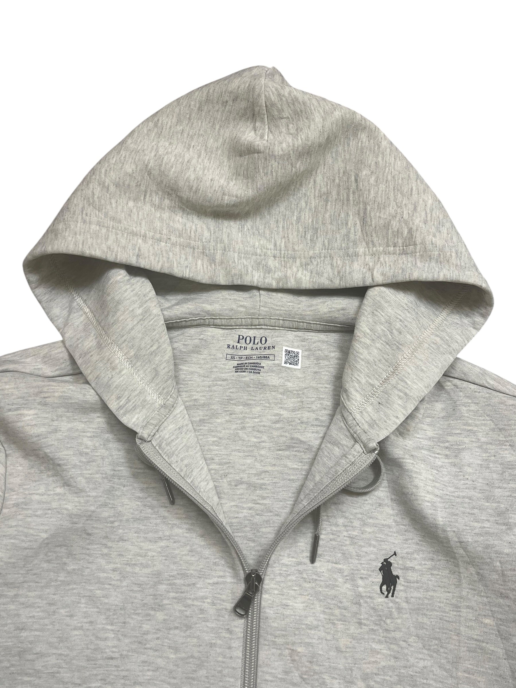 Polo Ralph Lauren Grey Full Zip Up Hoodie (XS)