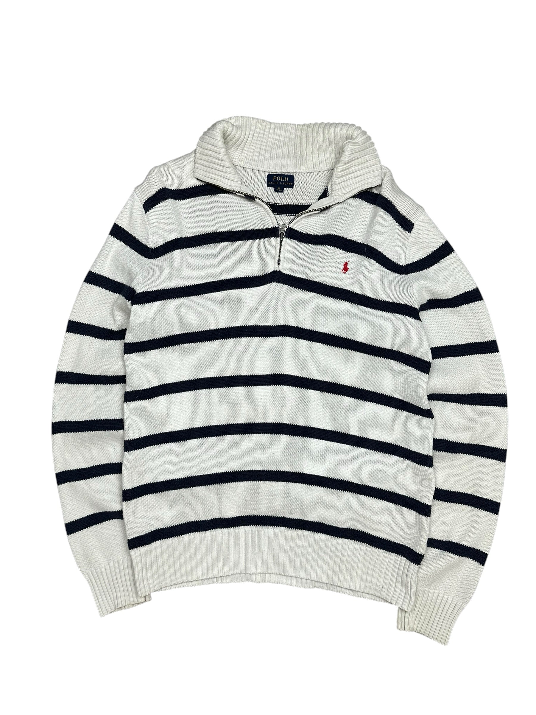 4 Quarter Zip Knit Pulover (M)