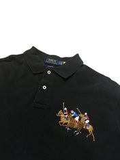 Polo Ralph Lauren Black Triple Pony Poloshirt (XL)