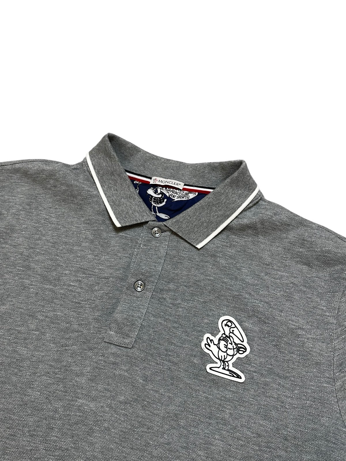 Moncler RARE Patch Logo Poloshirt (XL)