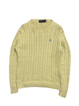 Polo Ralph Lauren Cream Cable Knit Crewneck (Women M)