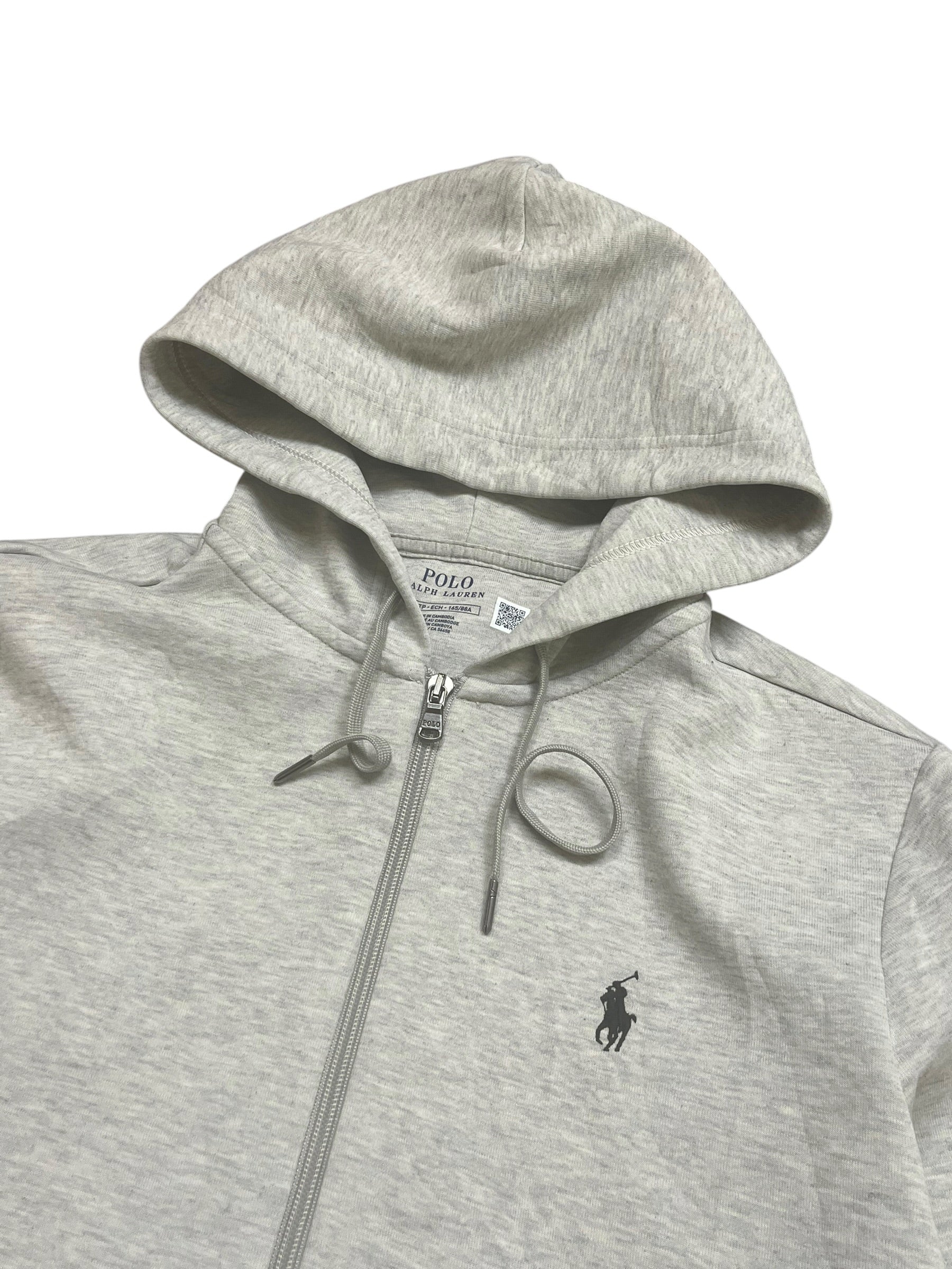 Polo Ralph Lauren Grey Full Zip Up Hoodie (XS)