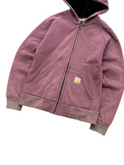 Carhartt Pink Zip Up Hoodie (Women M)