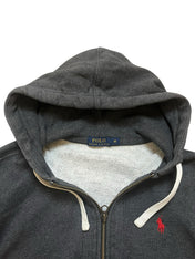 Polo Ralph Lauren Grey Full Zip Up Hoodie (M)