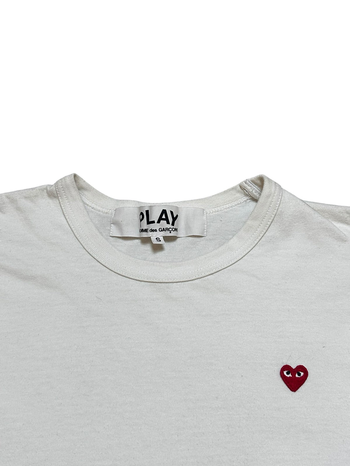 Comme des Garçons PLAY Heart Logo Tee (Women S - Men XS)