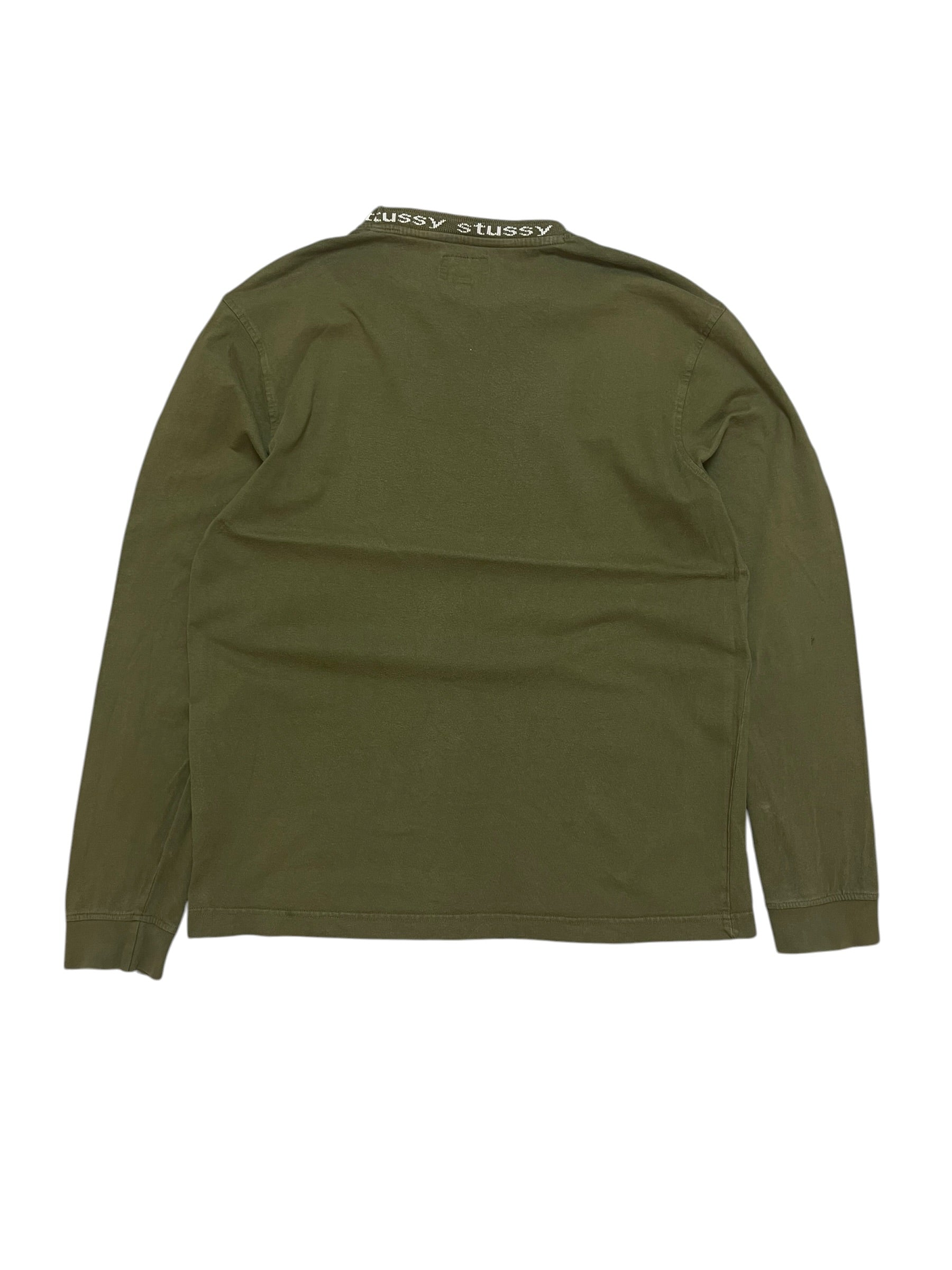 Stüssy Olive Long Sleeve T-Shirt (M)
