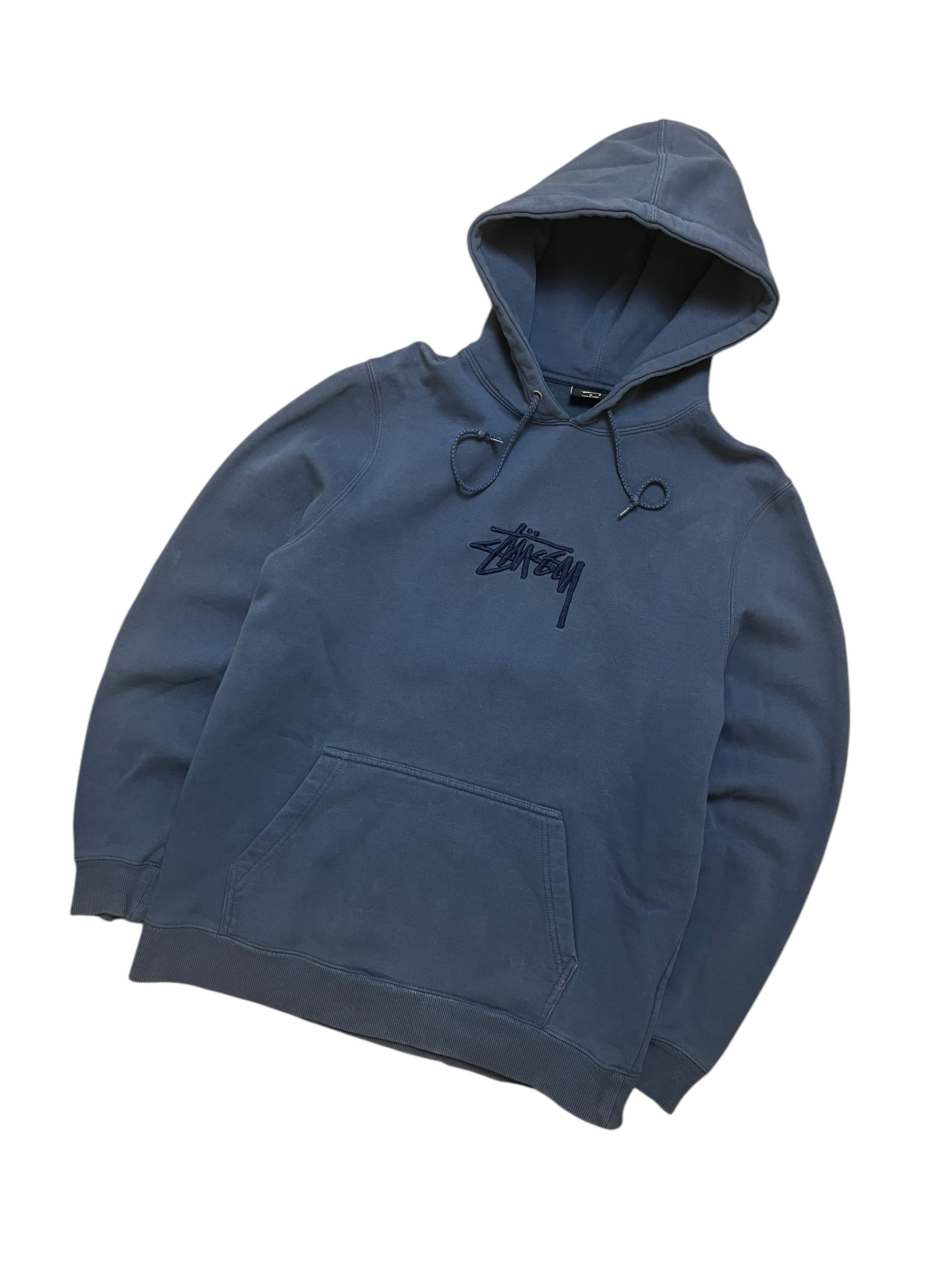 Stüssy Blue Logo Hoodie (M)
