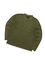 Stüssy Olive Long Sleeve T-Shirt (M)