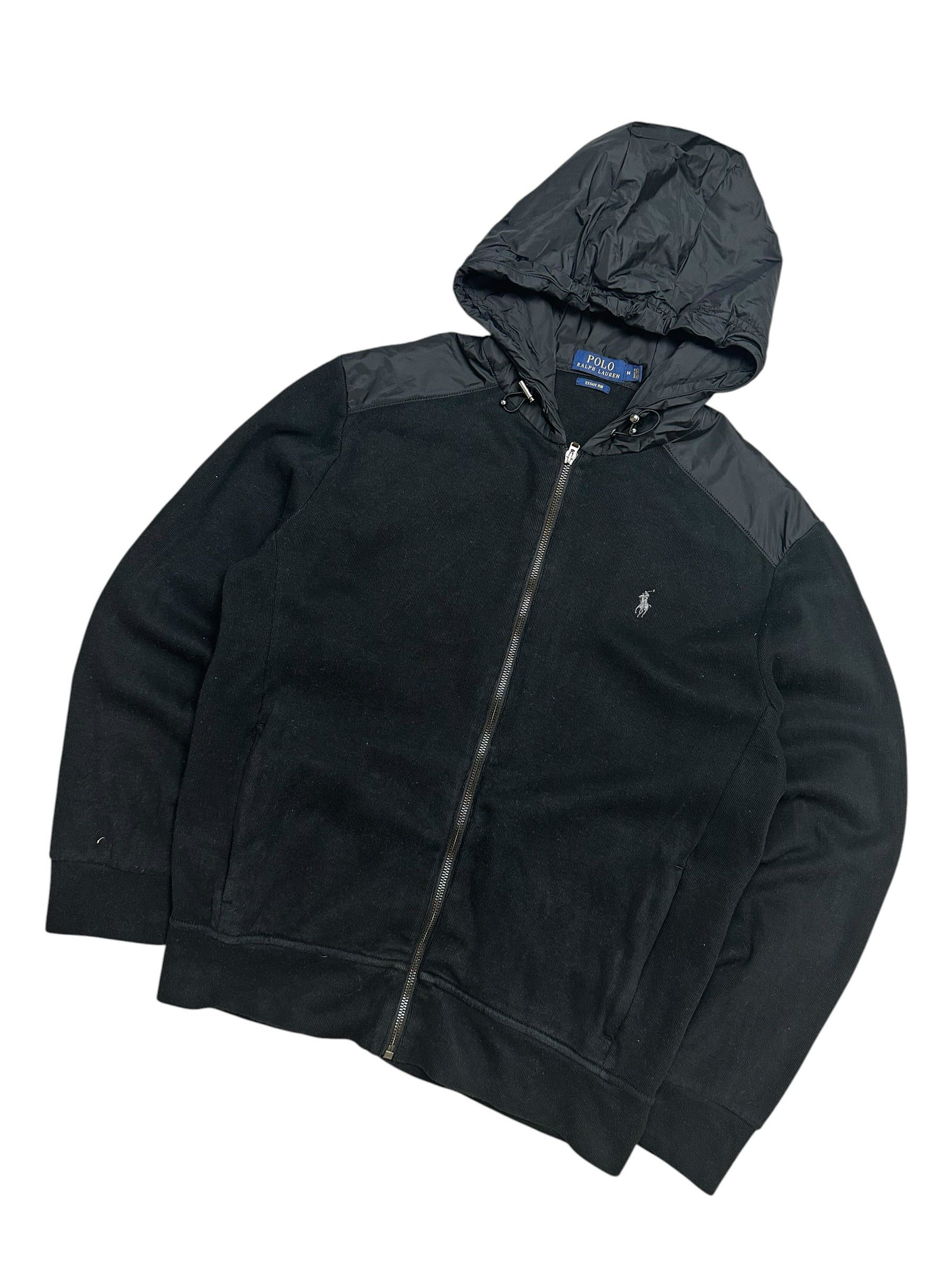 Polo Ralph Lauren Black Full Zip Up Hoodie (M)