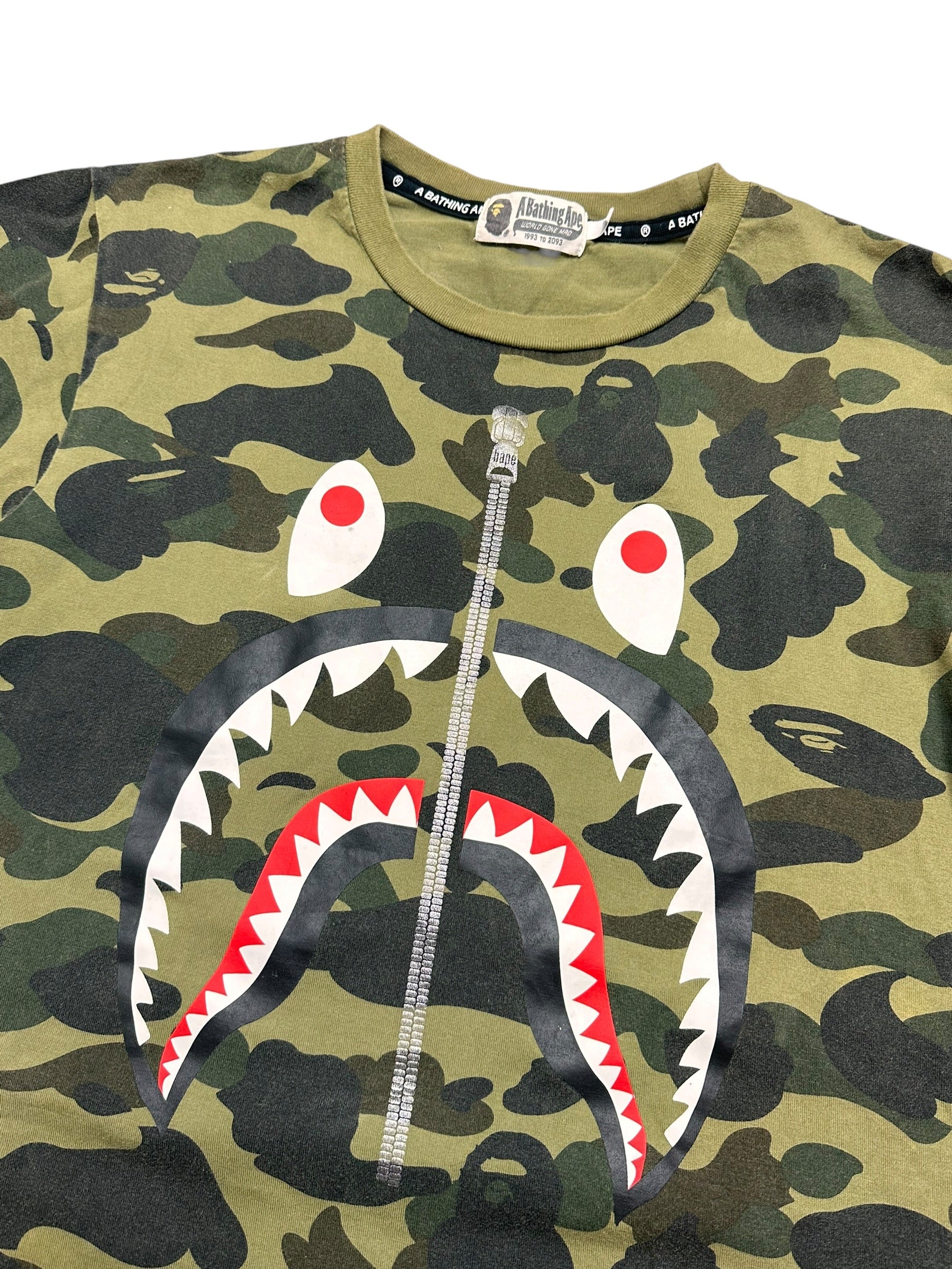 BAPE PONR 1st Camo Shark '00s Tee (M)