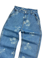 Carhartt Print Baggy Jeans (S)