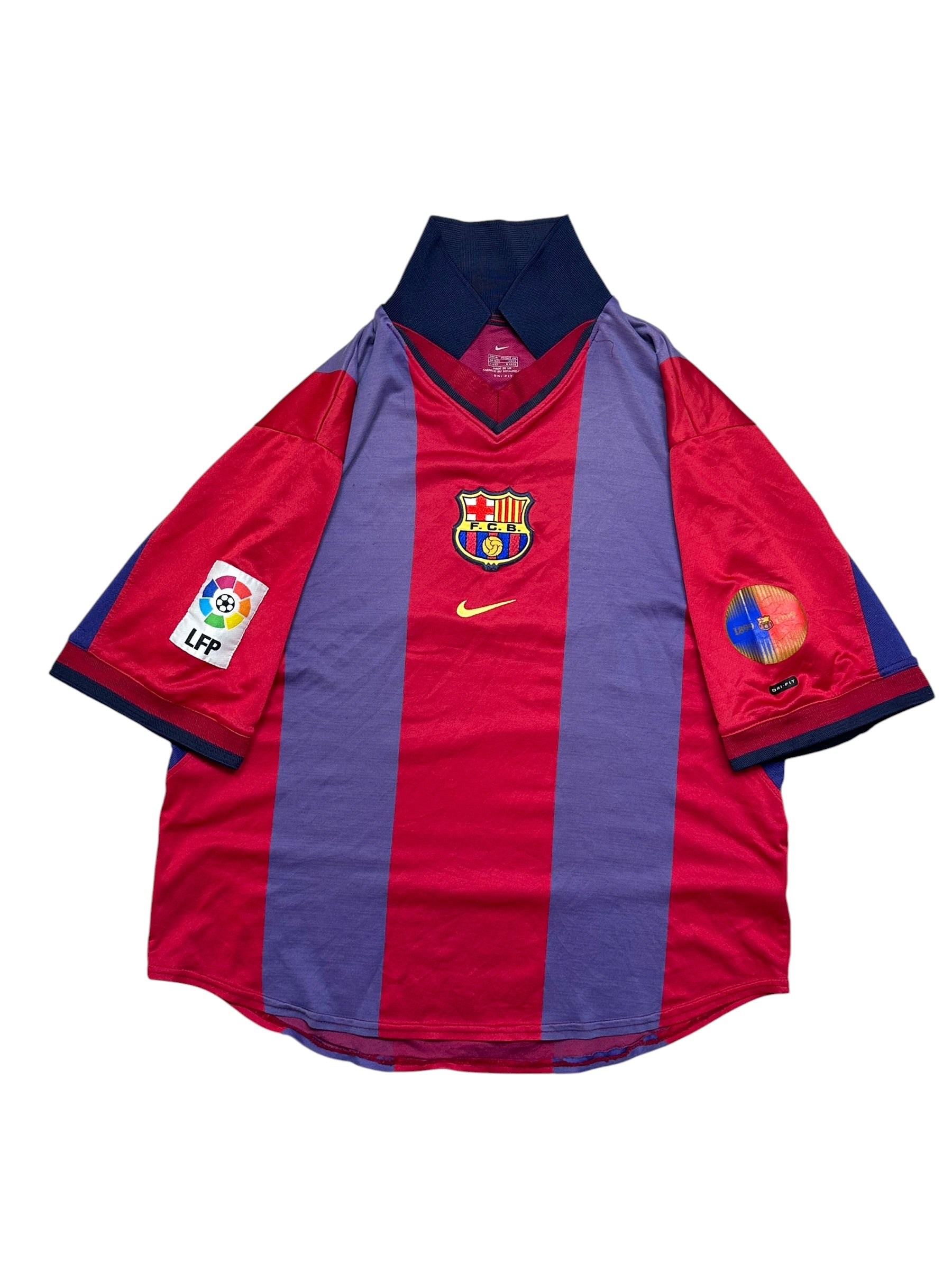 Nike FC Barcelona 1999/00 Centenary home Jersey (M)