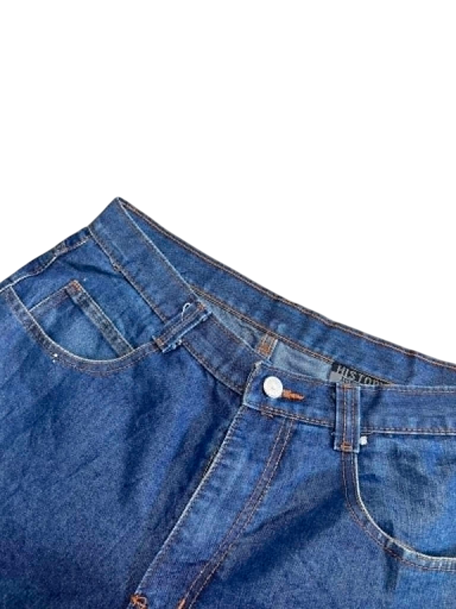 BIG PRINT Y2K Denim Shorts (M-34)