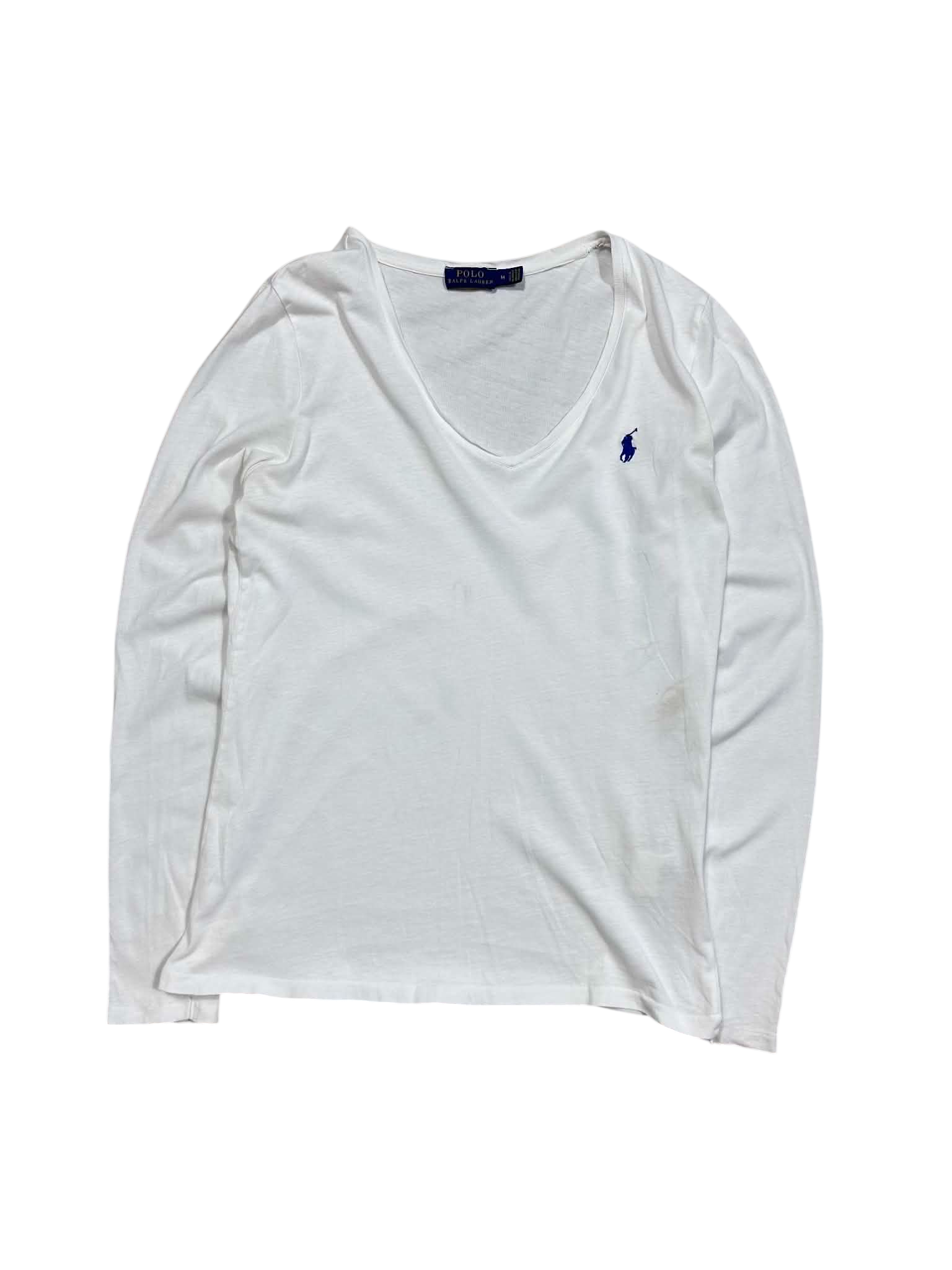 Polo Ralph Lauren V-Neck Longsleeve (Women M, Men XS)