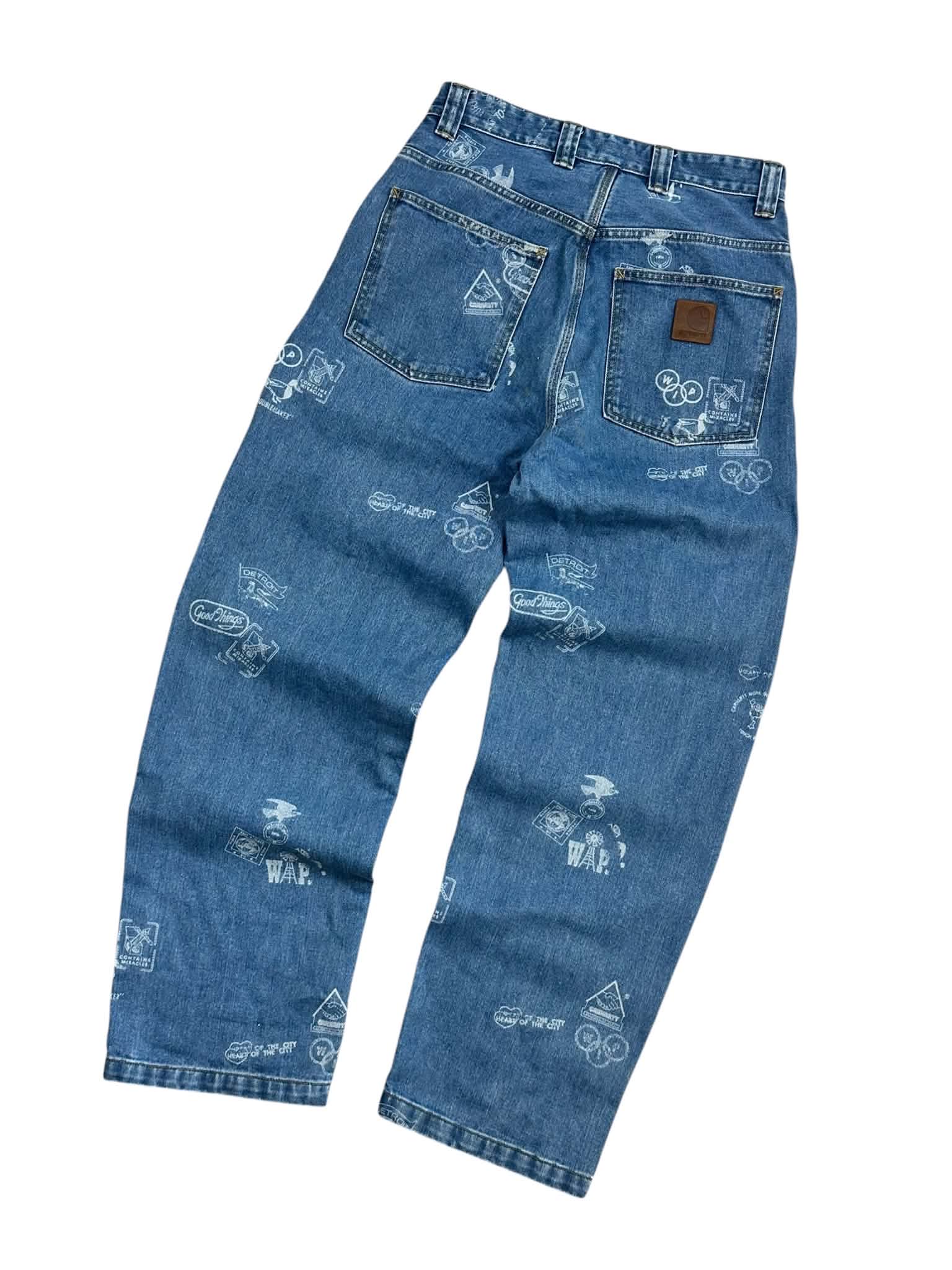 Carhartt Print Baggy Jeans (S)
