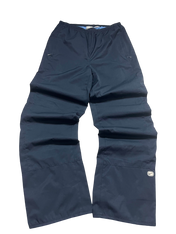 Sötétkék, bő szárú Nike streetwear nadrág vintage stílusban, hímzett logóval
